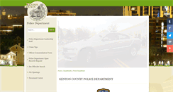 Desktop Screenshot of police.kentoncounty.org